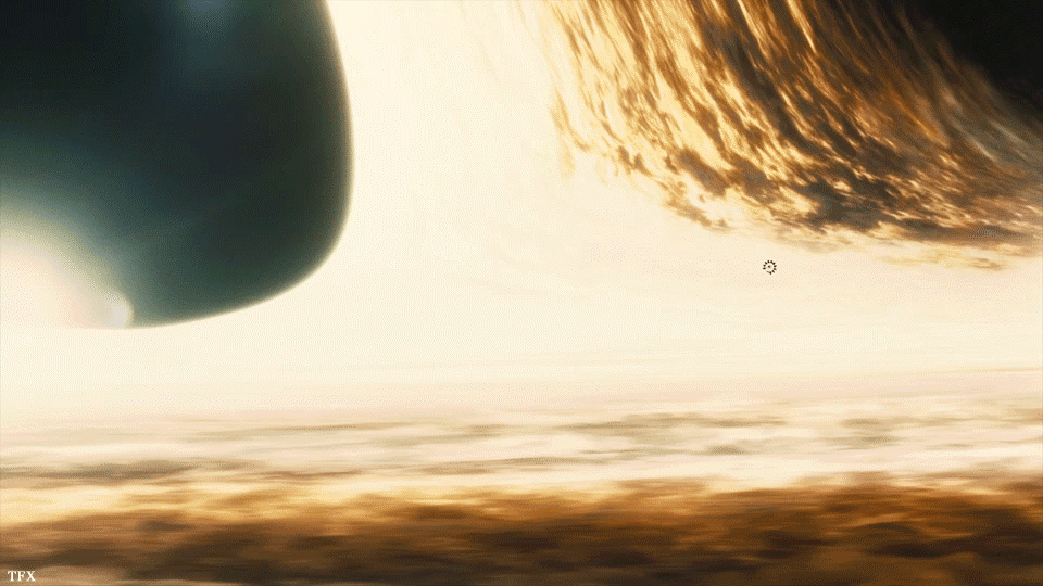 Animated illustration of a black hole