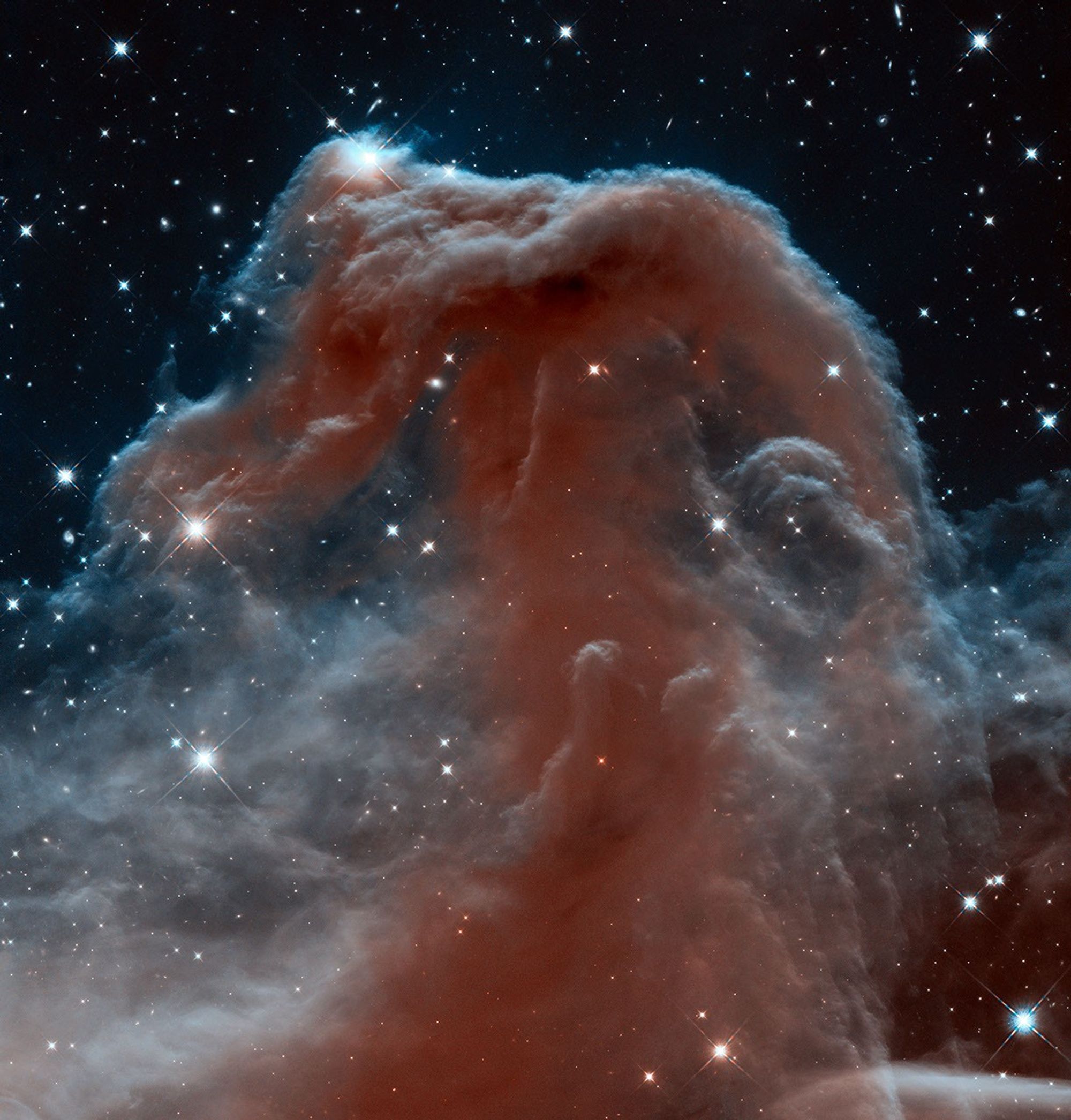 Horsehead Nebula in infrared captured by Hubble