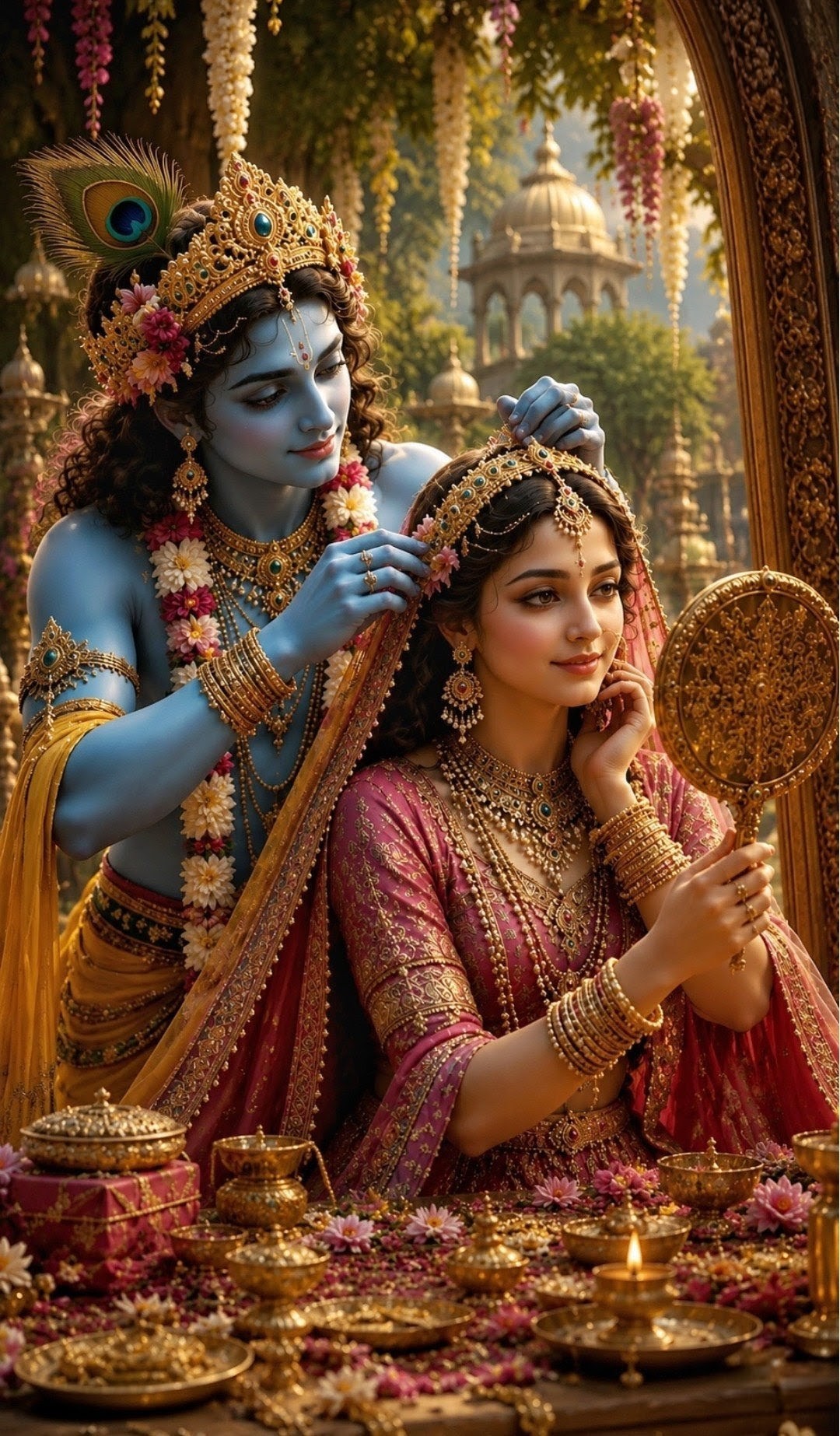 Krishna and Rukmini