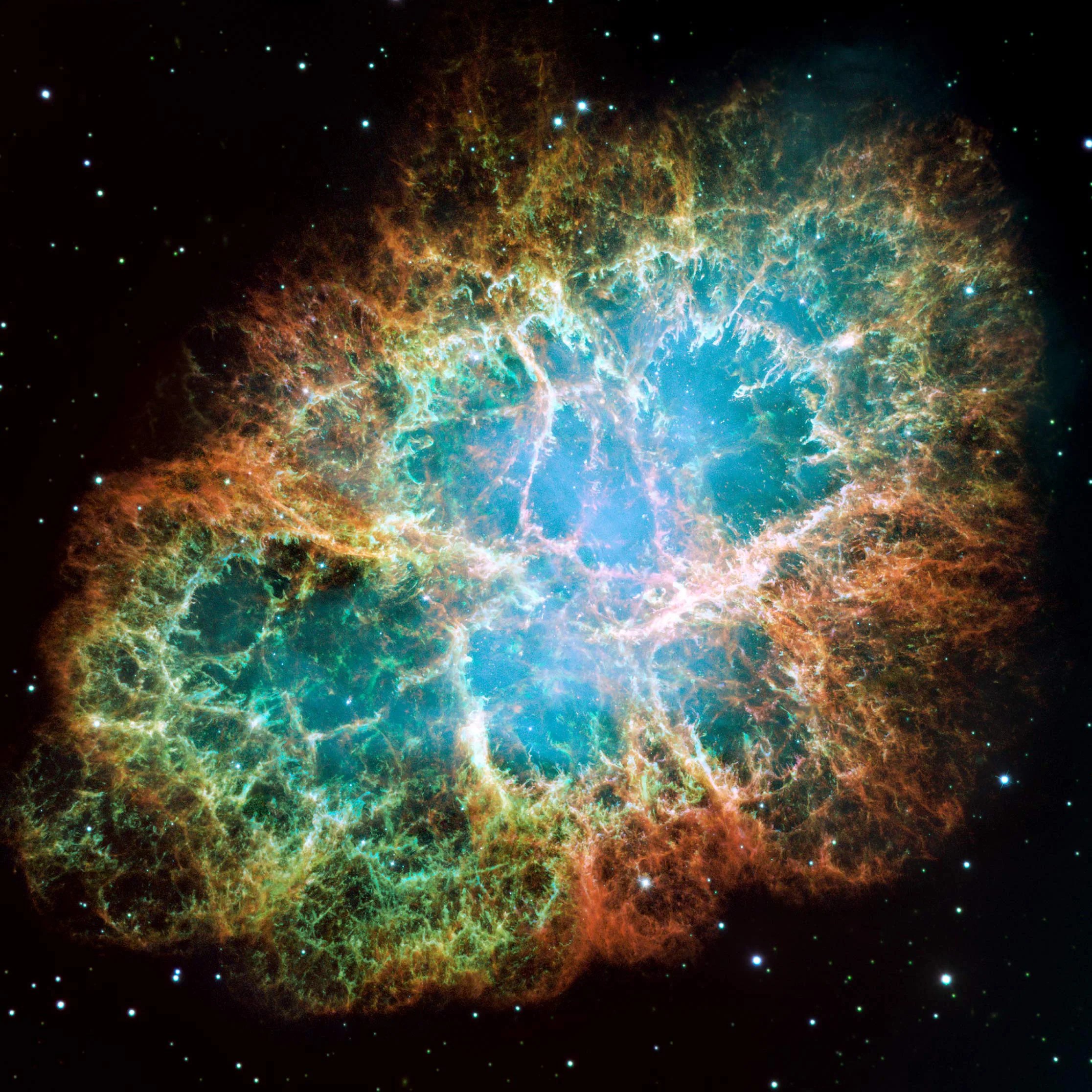 Crab Nebula mosaic captured by Hubble