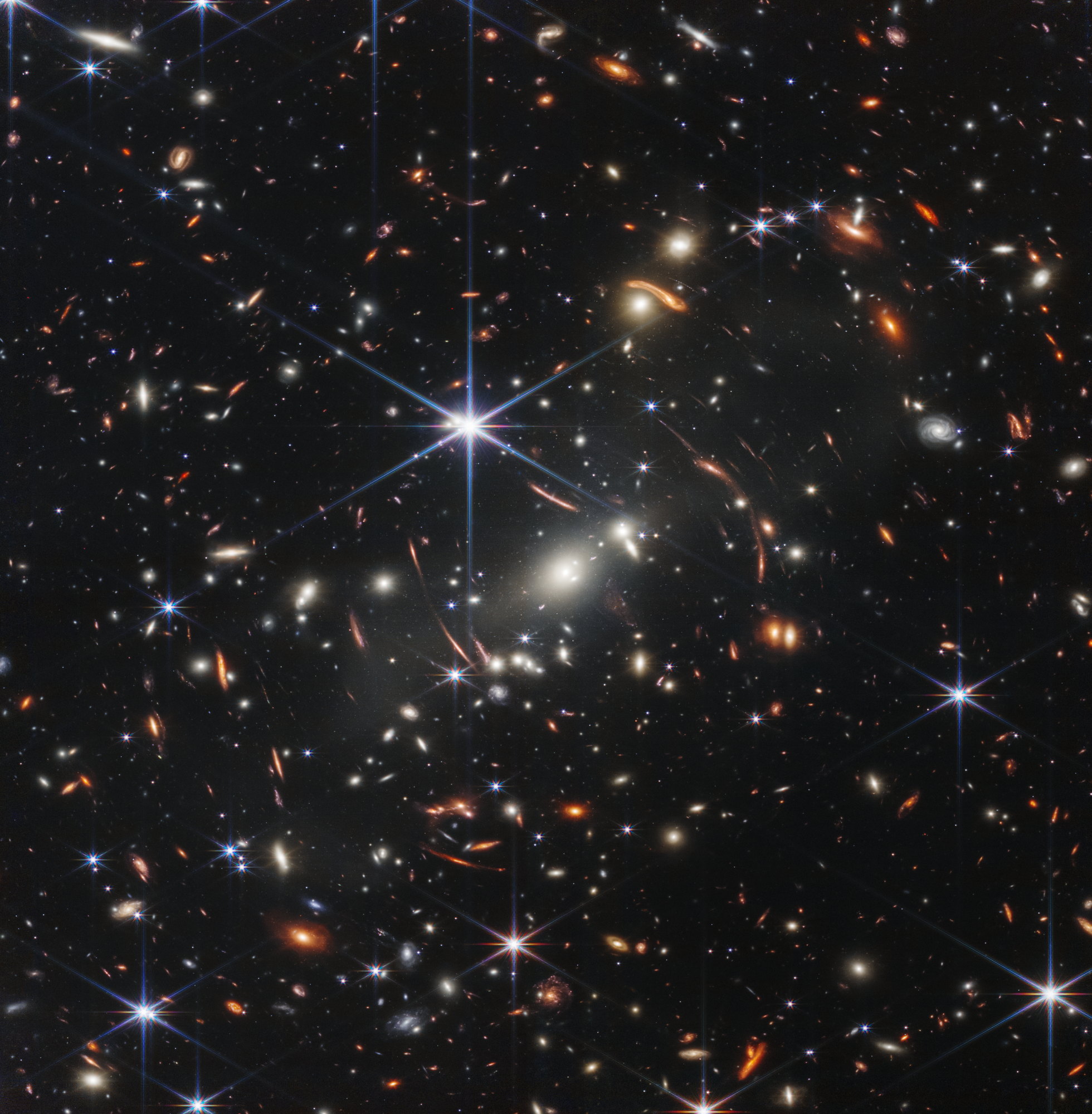 Webb first deep field image of galaxy cluster SMACS 0723
